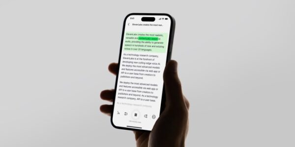 ElevenLabs reader app